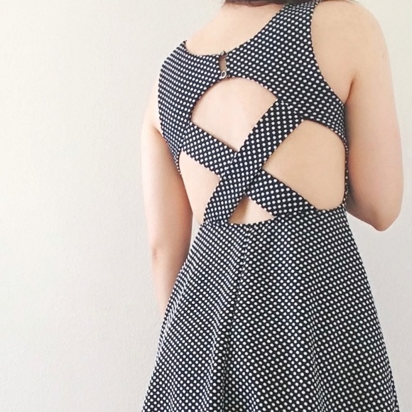 Adorable Polka Dot Dress with Open Back 😍 - Picture 3 of 6